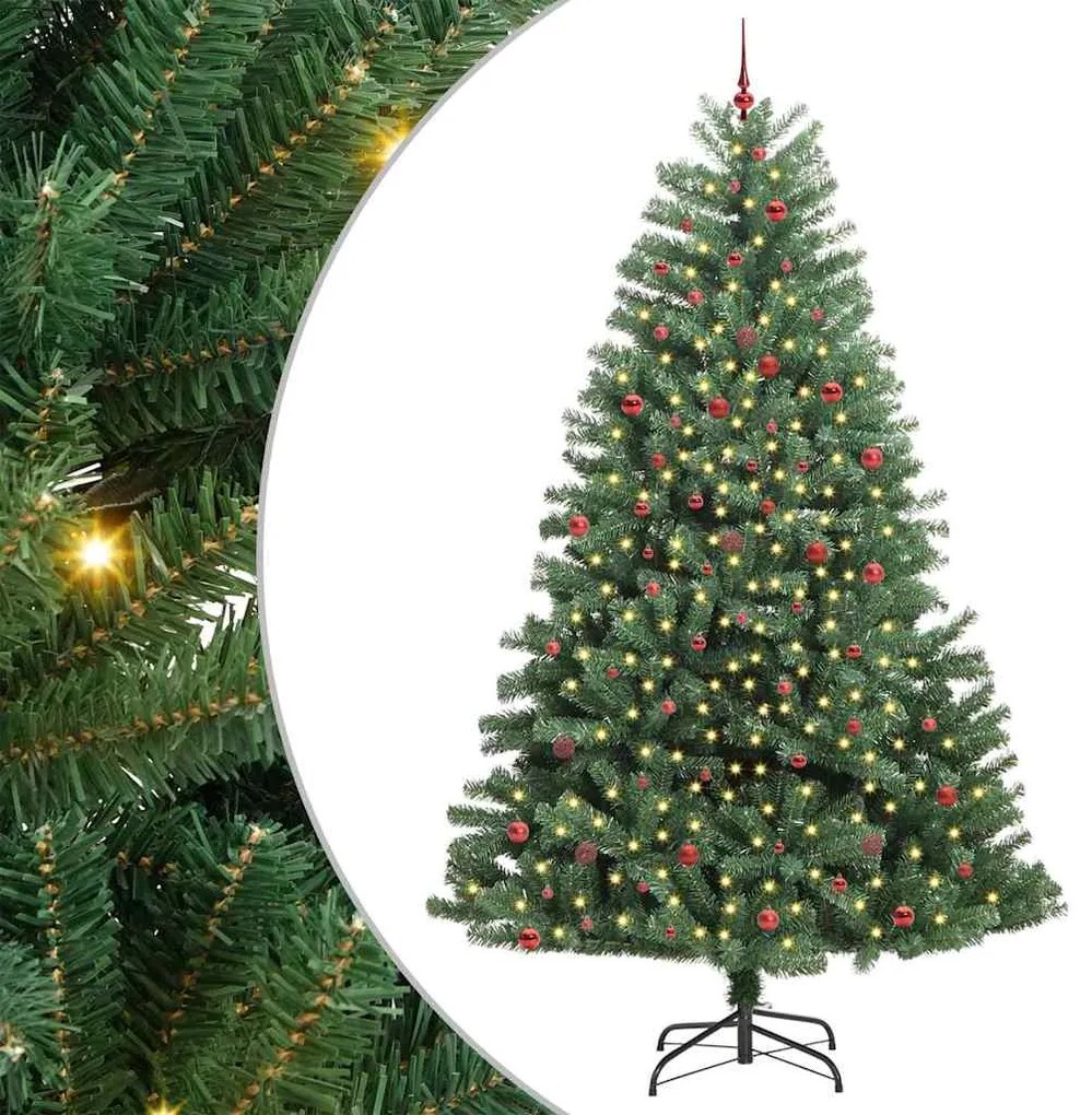 vidaXL Árvore de Natal Articulada Artificial Verde 300 cm PVC e Metal