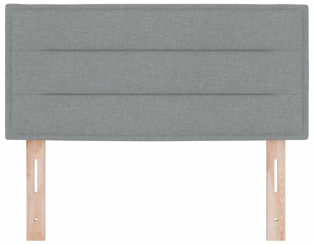 Cabeceira vidaXL Design Linhas Cinza Claro 90 cm Tecido