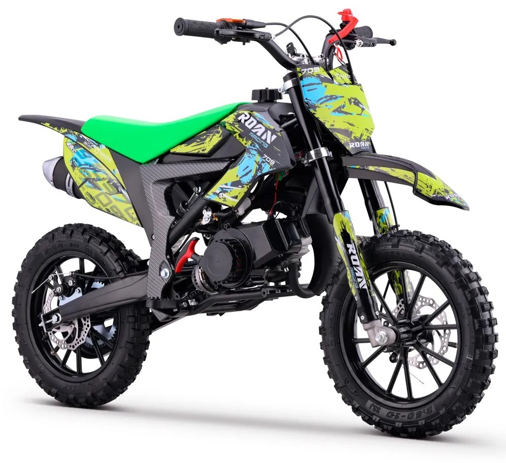 MINI MOTO PARA CRIANÇAS MiniCross Roan 709 gasolina 49cc 4.5CV VERDE