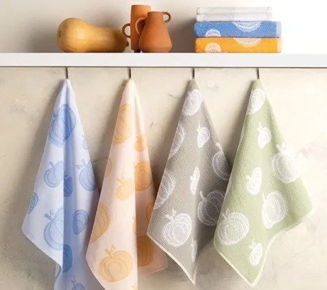 Pano de cozinha felpo 50x50 cm - Panos cozinha 100% algodão 440 gr.- Lasa Home: Amarelo