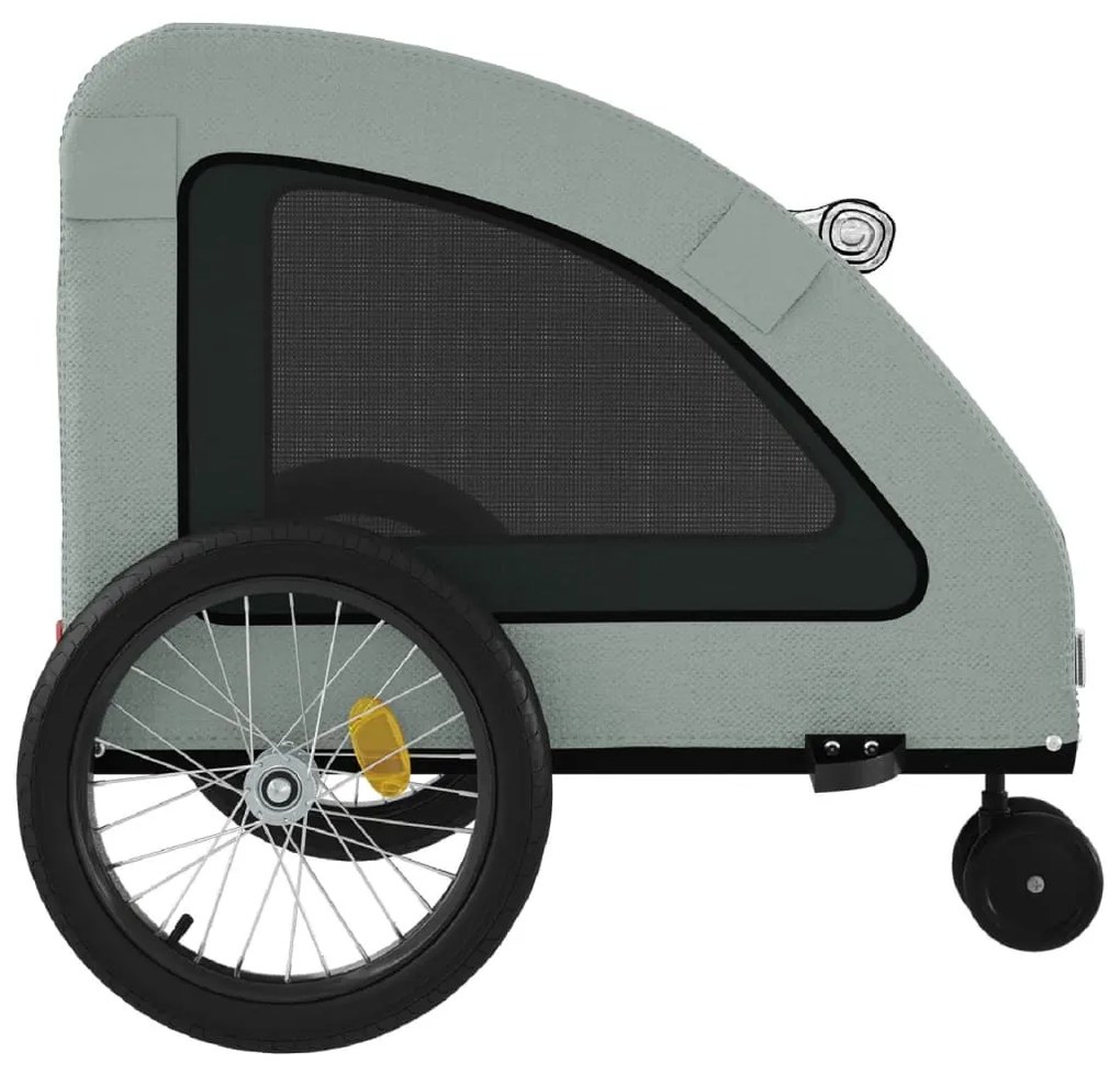 Reboque bicicleta animais tecido oxford/ferro cinzento