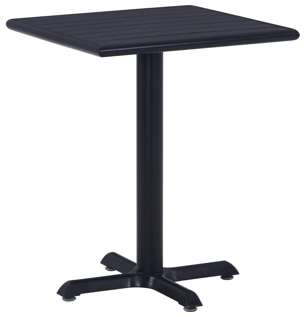 vidaXL Mesa de jardim 60x60x75 cm preto