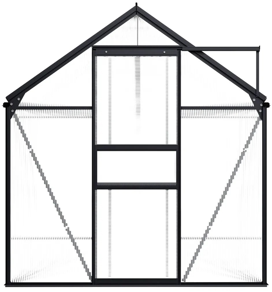 Estufa 7,03 m² alumínio antracite