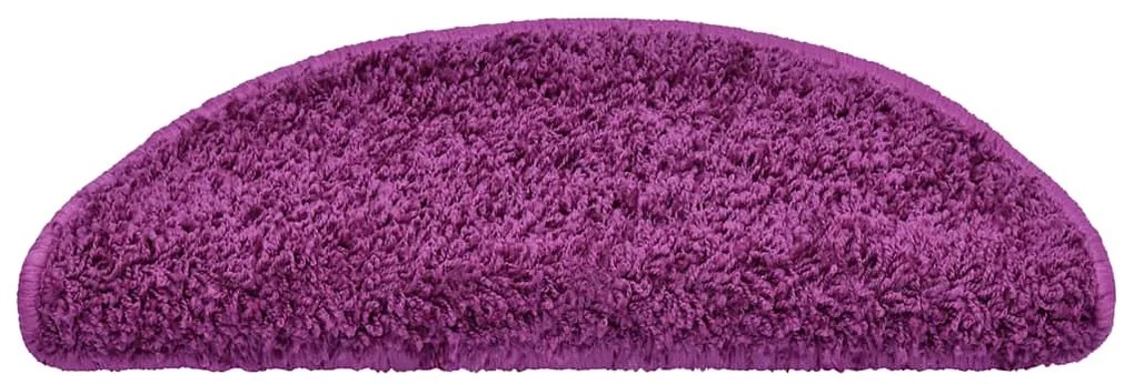 Tapetes de escada 20 pcs 65x21x4 cm violeta