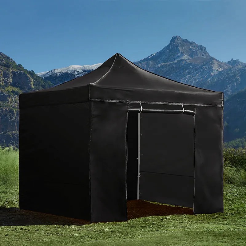 Tenda Jardim Para Festas, Feiras, Eventos 2x2 Line (Kit Completo) Preto