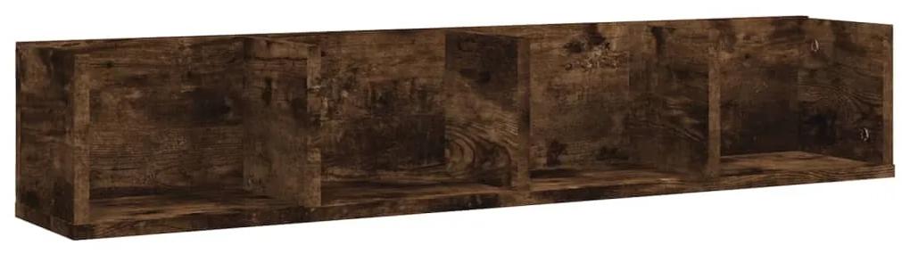Prateleira parede 100x18x18cm derivados madeira carvalho fumado