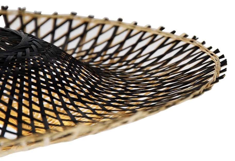 Candeeiro de suspensão oriental bambu 50 cm - Rina Oriental