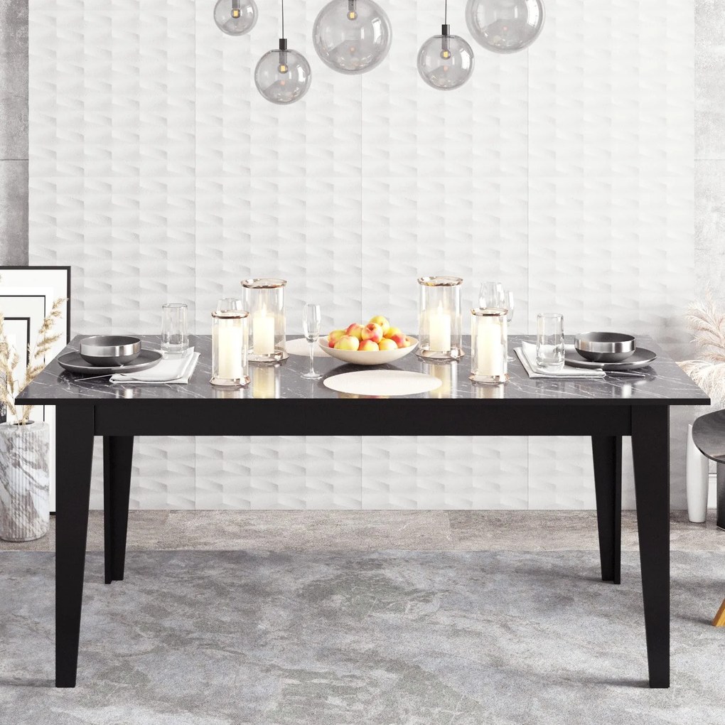 Mesa de Jantar Polka – Preto – 180x76,8x90 cm