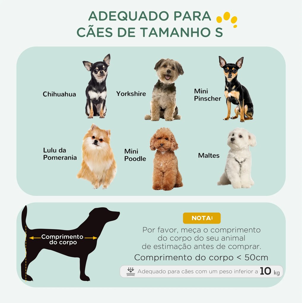 Gaiola Dobrável para Cães Pequenos com Almofada Portas Bandeja Removível e Estrutura Metálica 75x48,5x53 cm Preto e Bege
