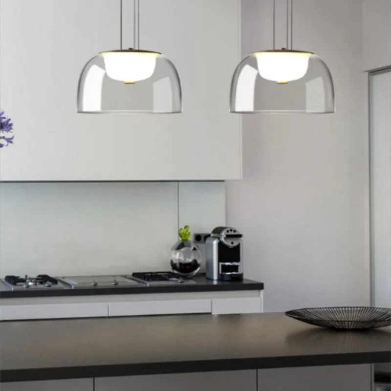 Candeeiro de Teto WITTEN – Metal e Vidro Transparente com LED Integrad