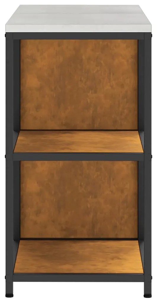 Conjunto de Armazenamento de Cozinha 2 pcs Ferro Enferrujado