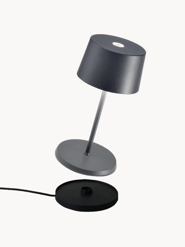 Candeeiro de mesa LED portátil e regulável pequeno Olivia Pro