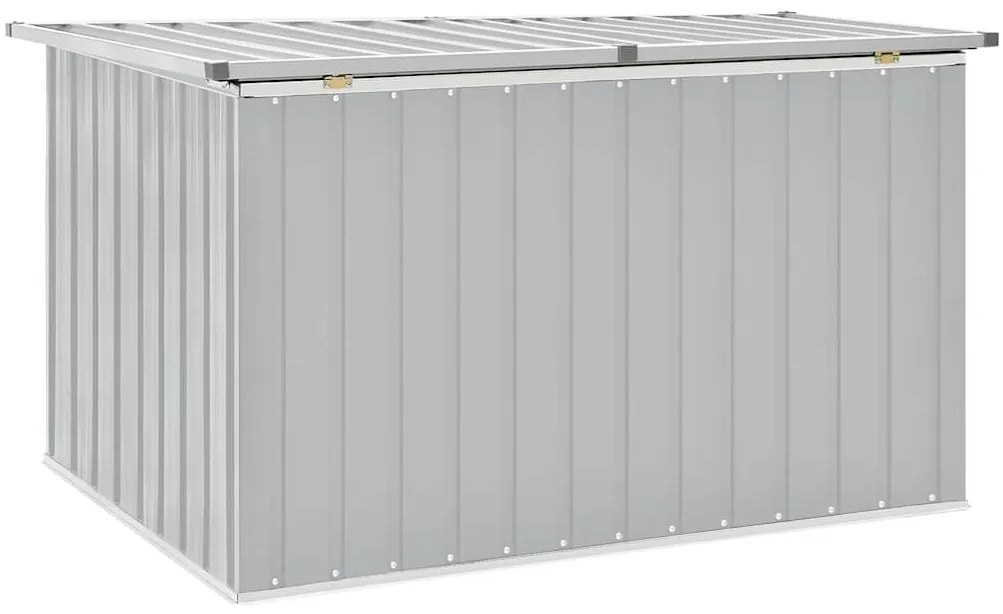 Caixa de arrumação para jardim 149x99x93 cm cinzento