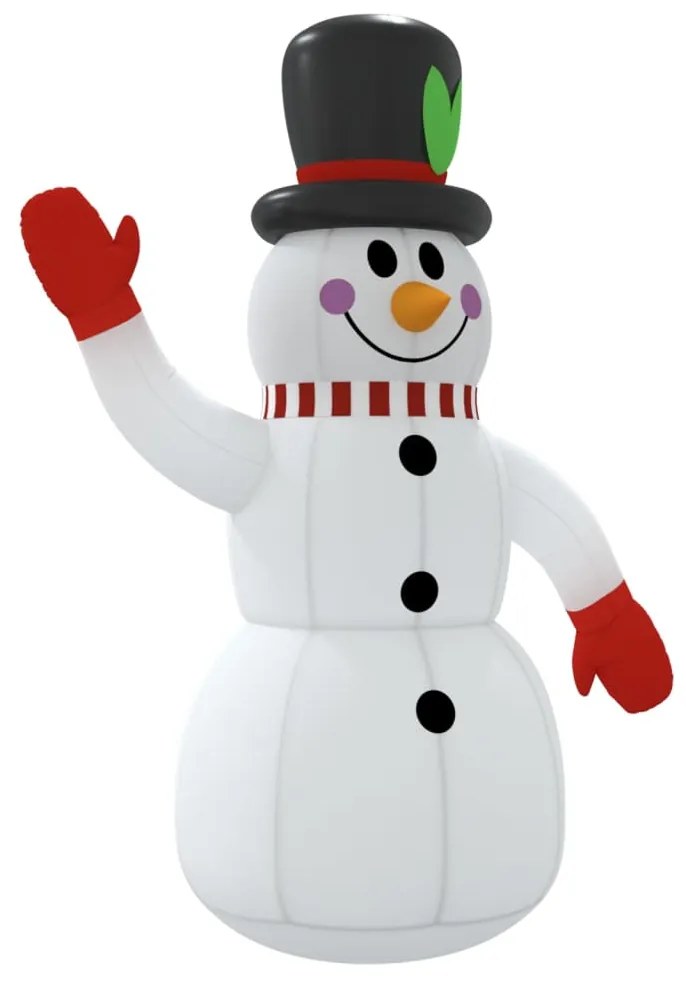 Boneco de neve insuflável com luzes LED 240 cm