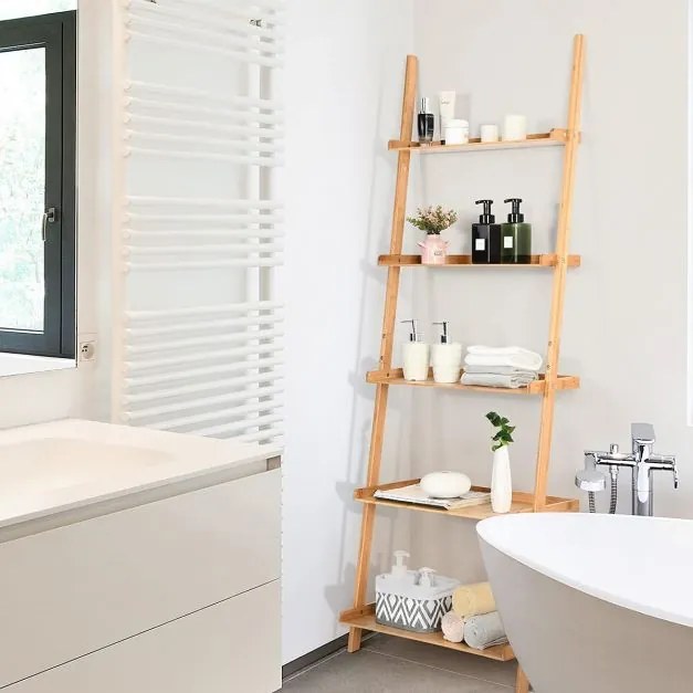 Mesa lateral de 3 níveis com prateleiras de malha dupla para sala de estar, quarto e cozinha - centro