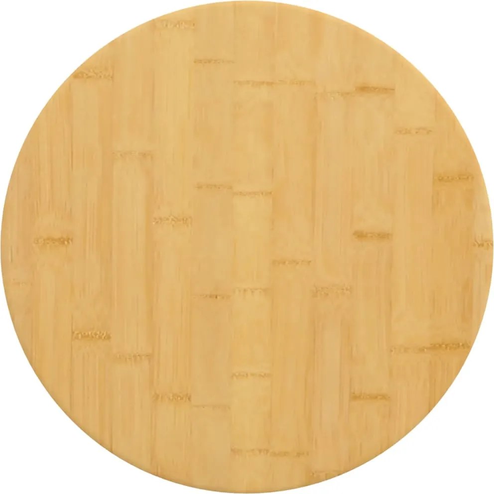 vidaXL Tampo de mesa Ø40x2,5 cm bambu