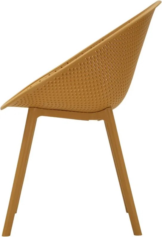 CONJUNTO DE 2 CADEIRAS IBIZA 59X59X83 CM (ALTURA DO ASSENTO 45 CM) AMARELO