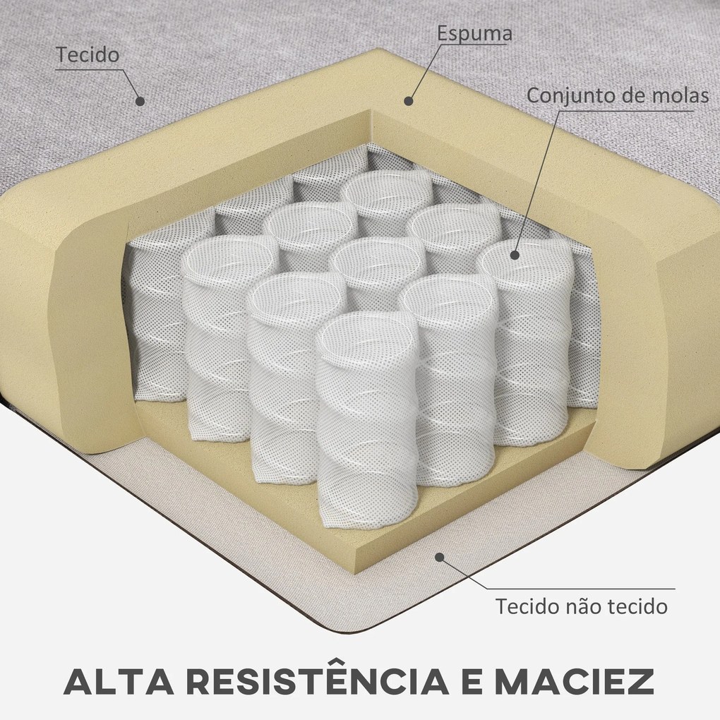 HOMCOM Poltrona de Sala de Estar Poltrona Moderna para Dormitório com