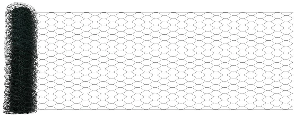 Cerca Hexagonal vidaXL Verde 0.4x50 m Aço