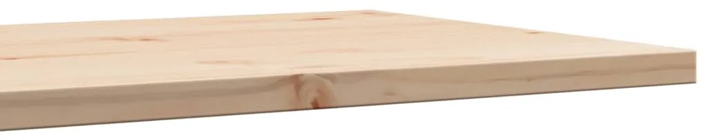 Tampo de mesa retangular 80x50x2,5 cm pinho maciço