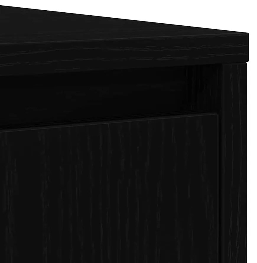 Aparador 85x34x76 cm derivados de madeira carvalho preto
