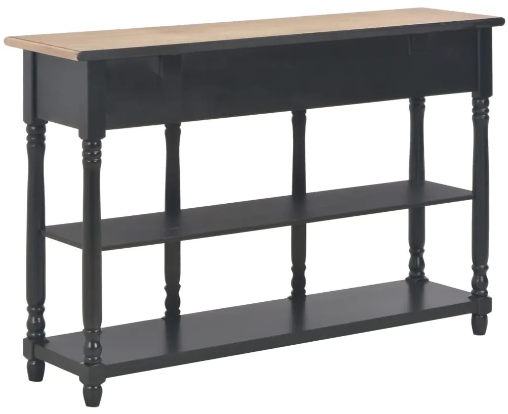 Mesa consola 110x30x76 cm derivados de madeira preto