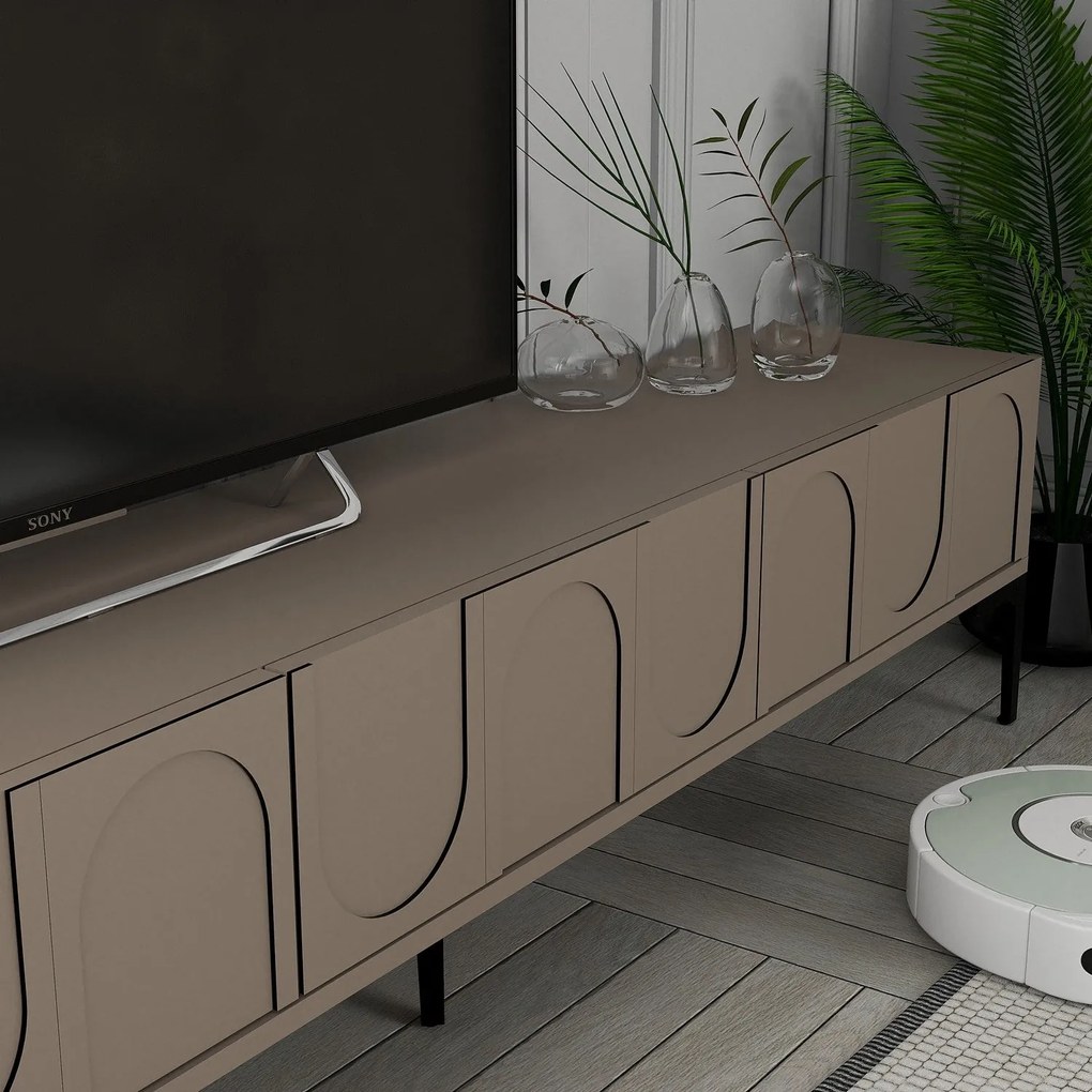 Unidade TV Lyon – Atlas Walnut – 180 cm x 44 cm x 35 cm