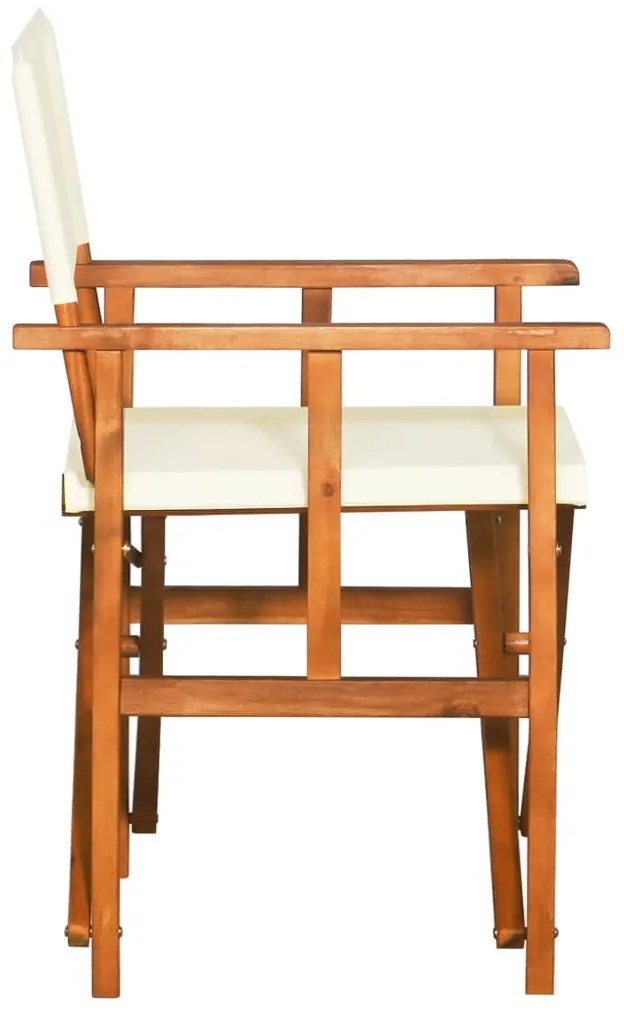 Cadeiras de realizador 2 pcs madeira de acácia sólida