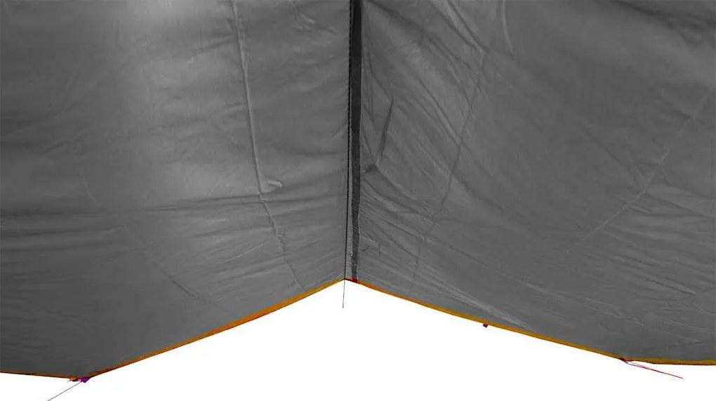 Lona de campismo 500x294 cm impermeável cinzento e laranja