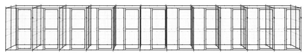 Canil de exterior 26,62 m² aço