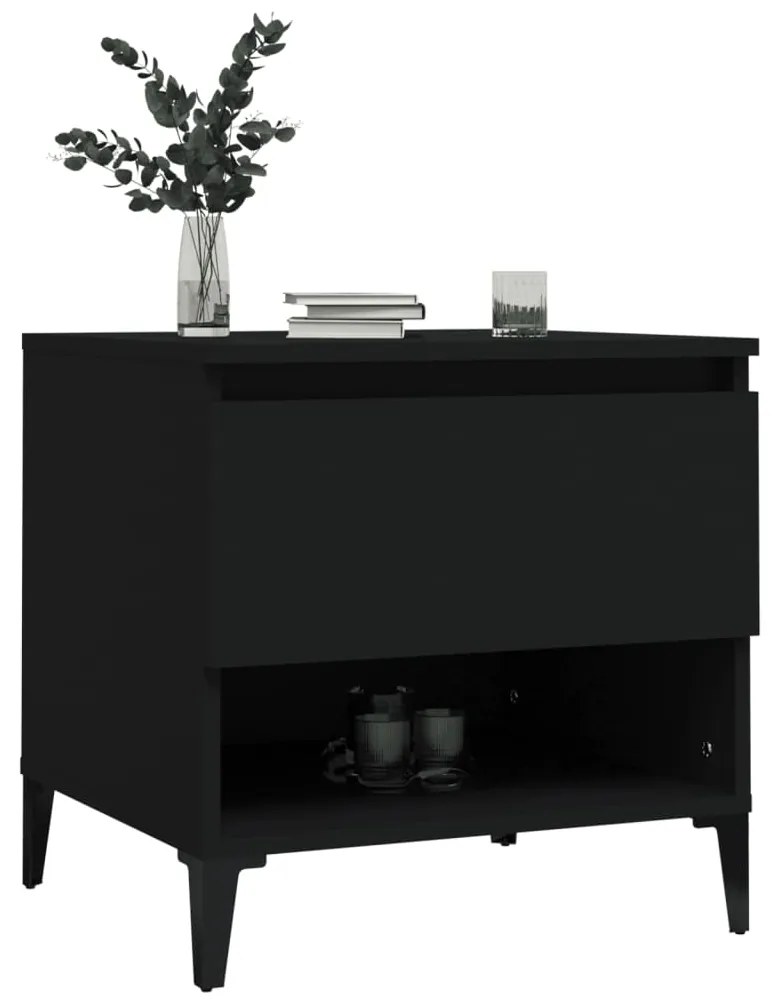 Mesa de apoio 50x46x50 derivados de madeira preto