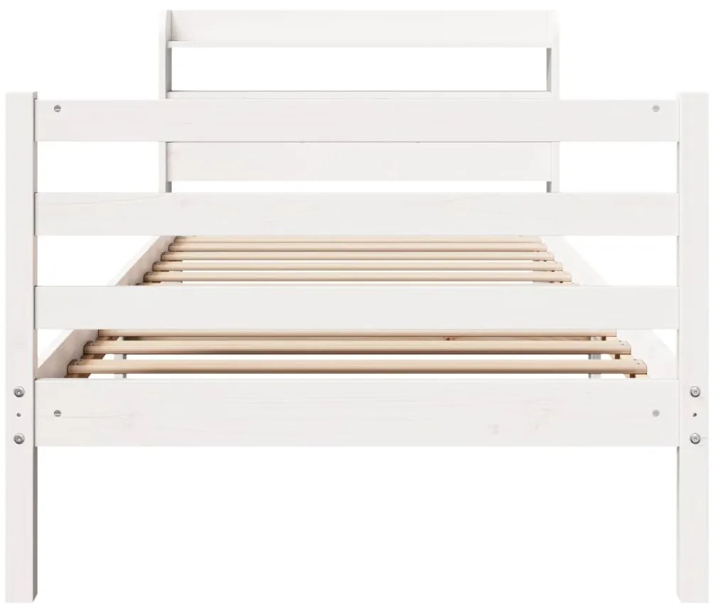 Estrutura cama c/ cabeceira sem colchão 90x190 cm branco