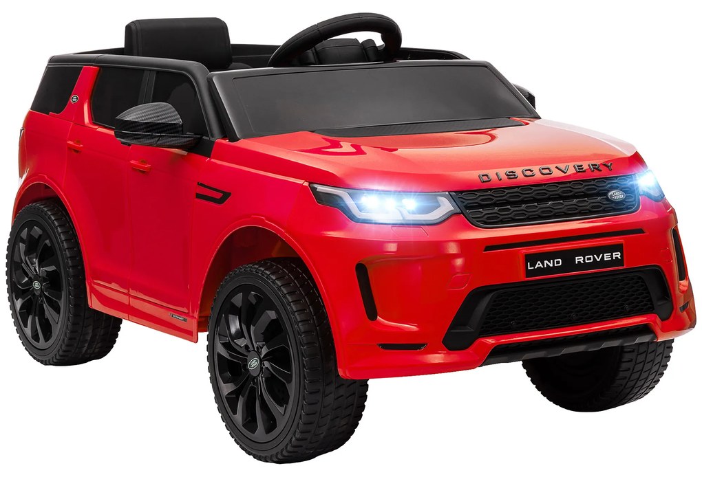 Aiyaplay Carro Elétrico Infantil Veículo Infantil de 12V com Controle Remoto Luzes LED Música e Buzina 3-6 Anos Vermelho | Aosom Portugal