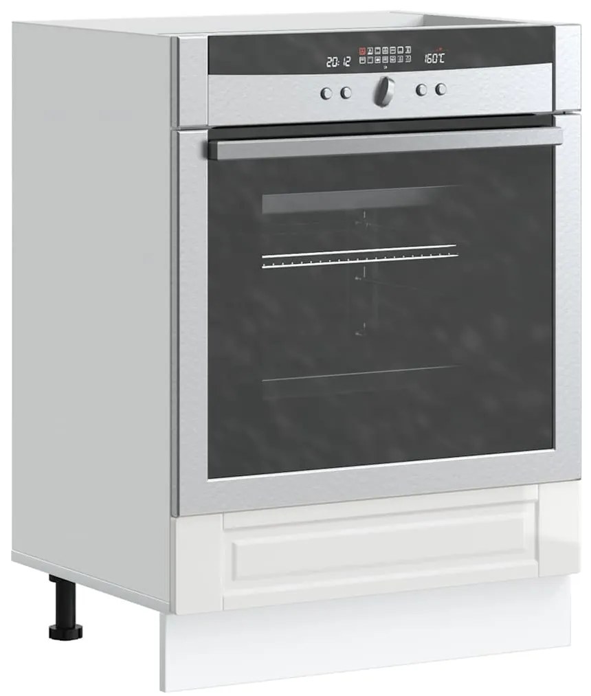 vidaXL Armário forno Porto derivados de madeira branco brilhante