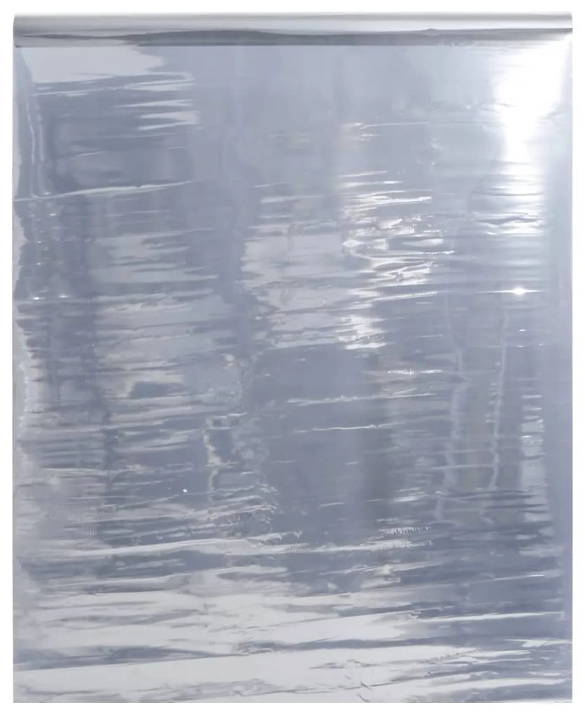 Película solar efeito refletor estático 60x500 cm PVC prateado