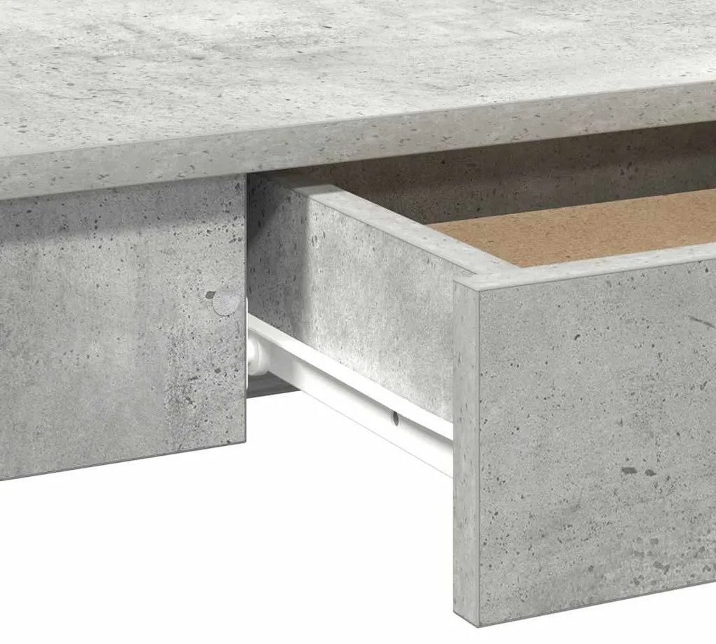 Secretária 100x45x75 cm derivados de madeira cinzento cimento