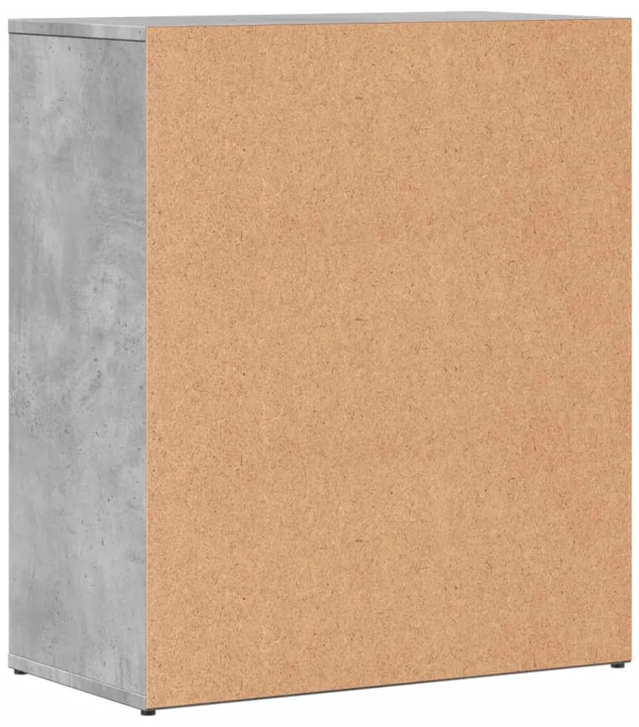 Aparadores 2 pcs 60x31x70 cm derivados madeira cinzento cimento