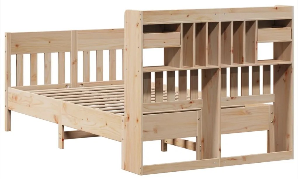 Cama sem colchão 135x190 cm madeira de pinho maciça