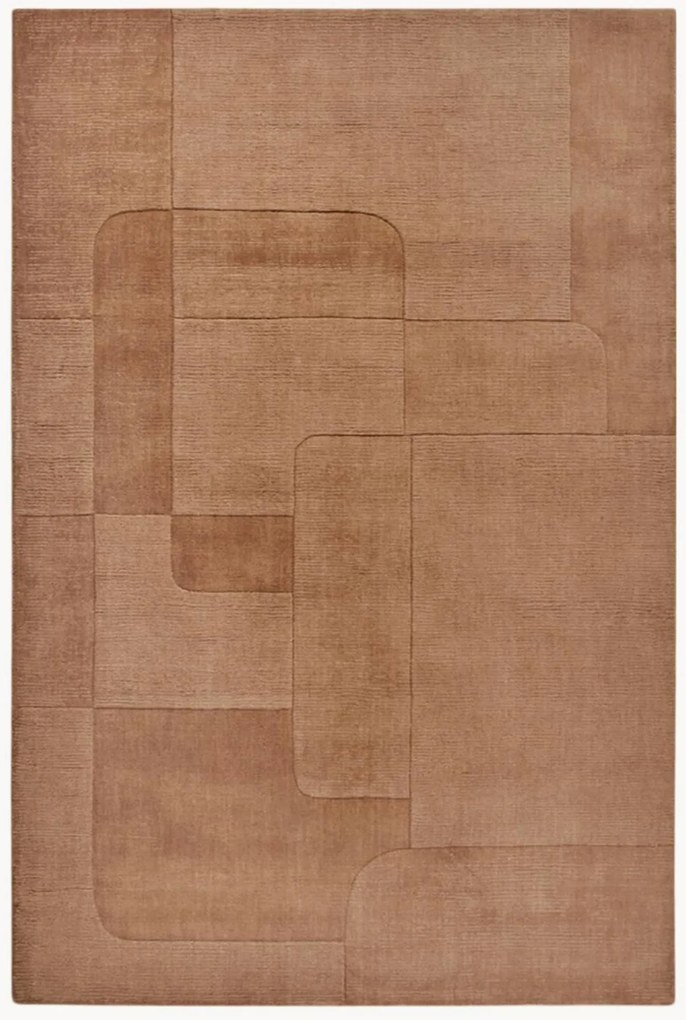 Tapete de lã com relevo Charlotte