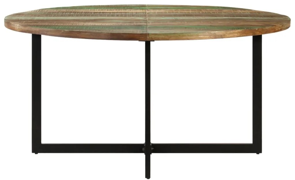 Mesa de jantar 150x75 cm madeira recuperada maciça