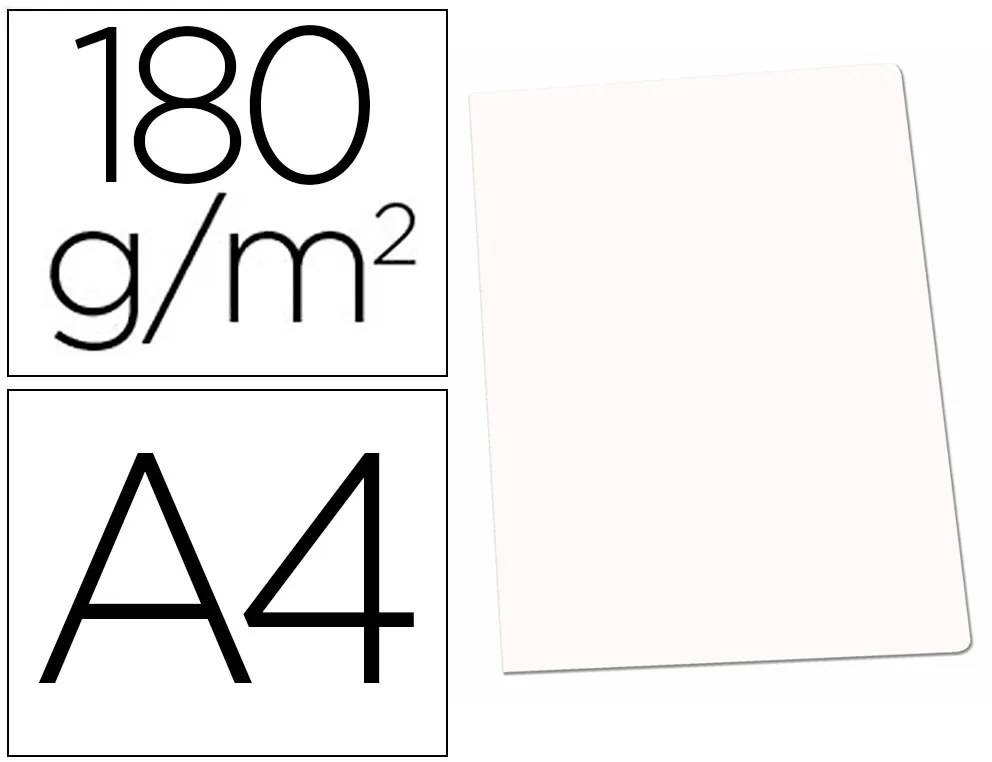 Classificador Gio Cartolina Din A4 Branco Pastel 180 gr
