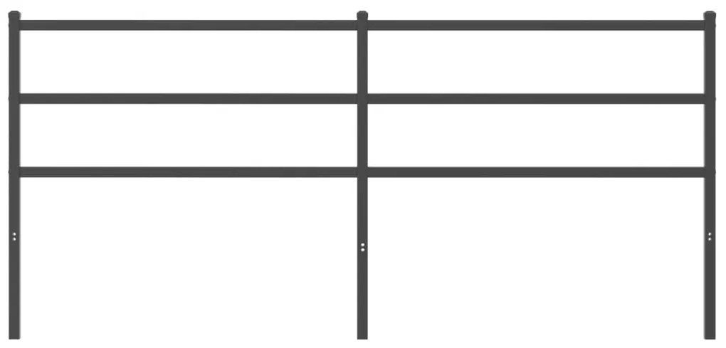 Cabeceira de cama 180 cm metal preto