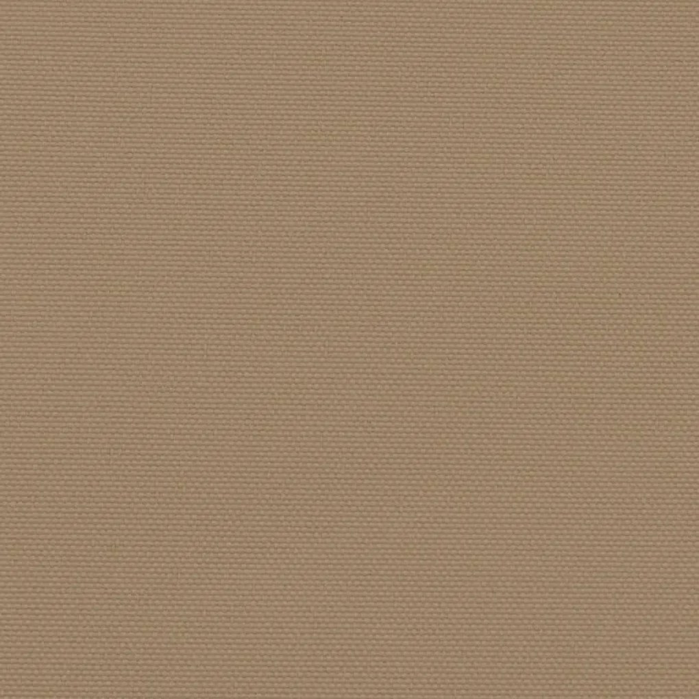 Toldo lateral retrátil 140x1000 cm cinzento-acastanhado