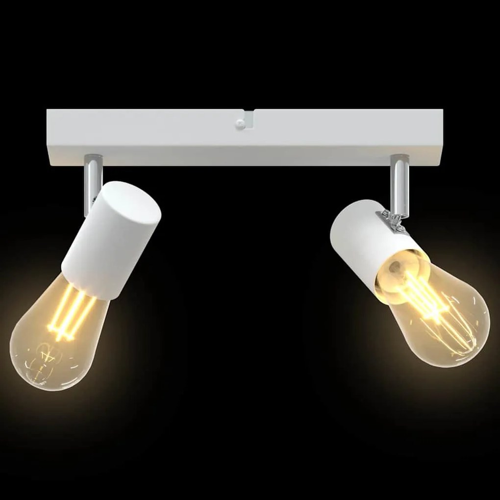 Spotlight de Teto 2 Vias Ajustáveis Branco E27