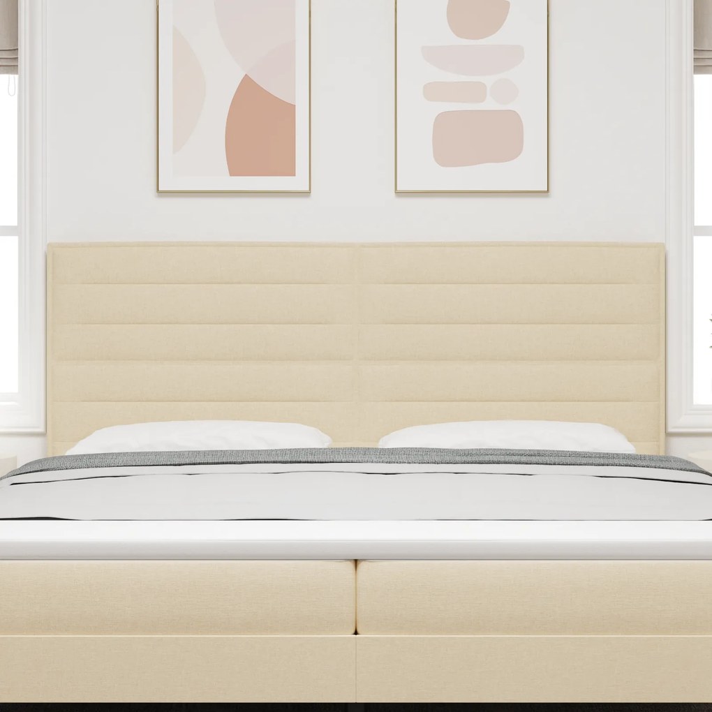 Cabeceira Design Lines Creme 200 cm Tecido