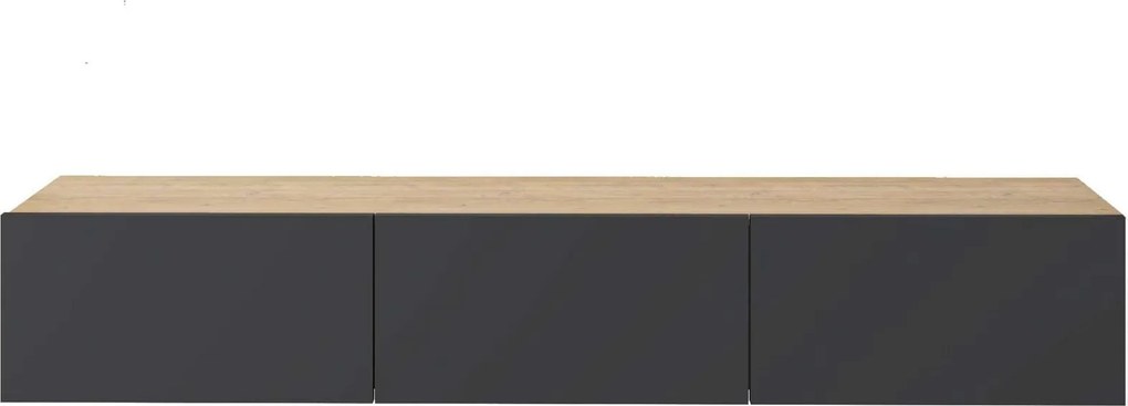 Móvel de TV "Maximus" de Parede – Antracite e Carvalho Safira – 180 x