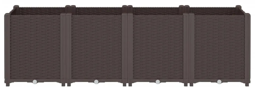 Vaso/floreira 160x40x53 cm PP castanho