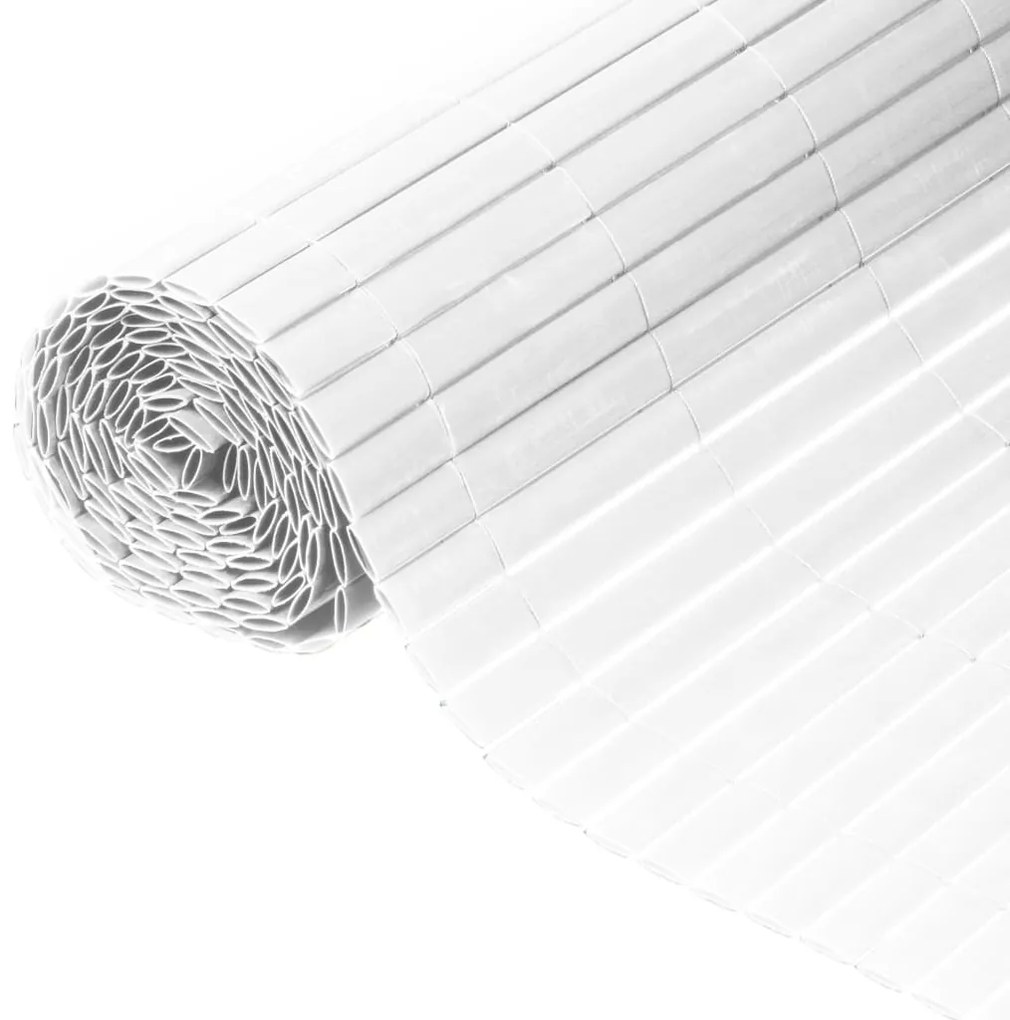 428518 Nature Tela de jardim face dupla PVC 1,5x3m branco