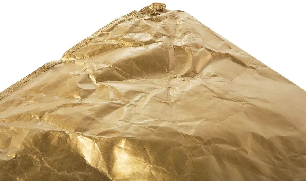 Pufe poltrona dourado DROP Beliani