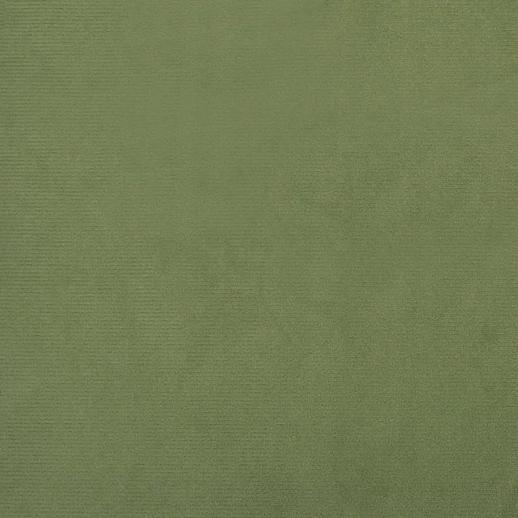 Sofá-cama de 2 lugares veludo verde-claro